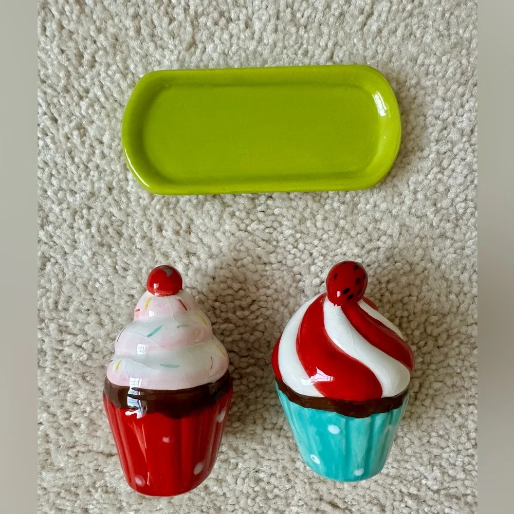 Petite Ceramic Cupcake Salt & Pepper Shakers - Pier 1 Imports